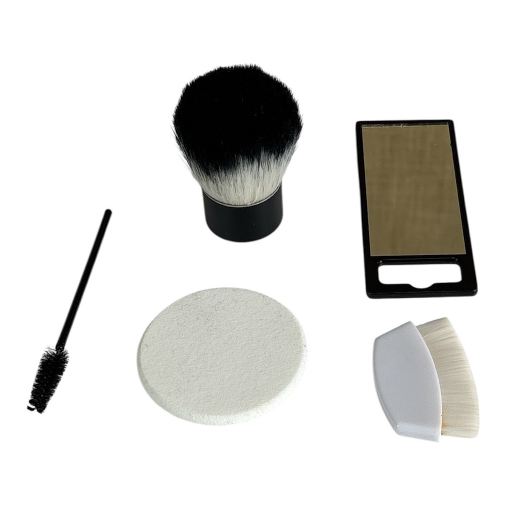 Makeup Brush and makeup cousion ,spoolie and mirror  tool Set